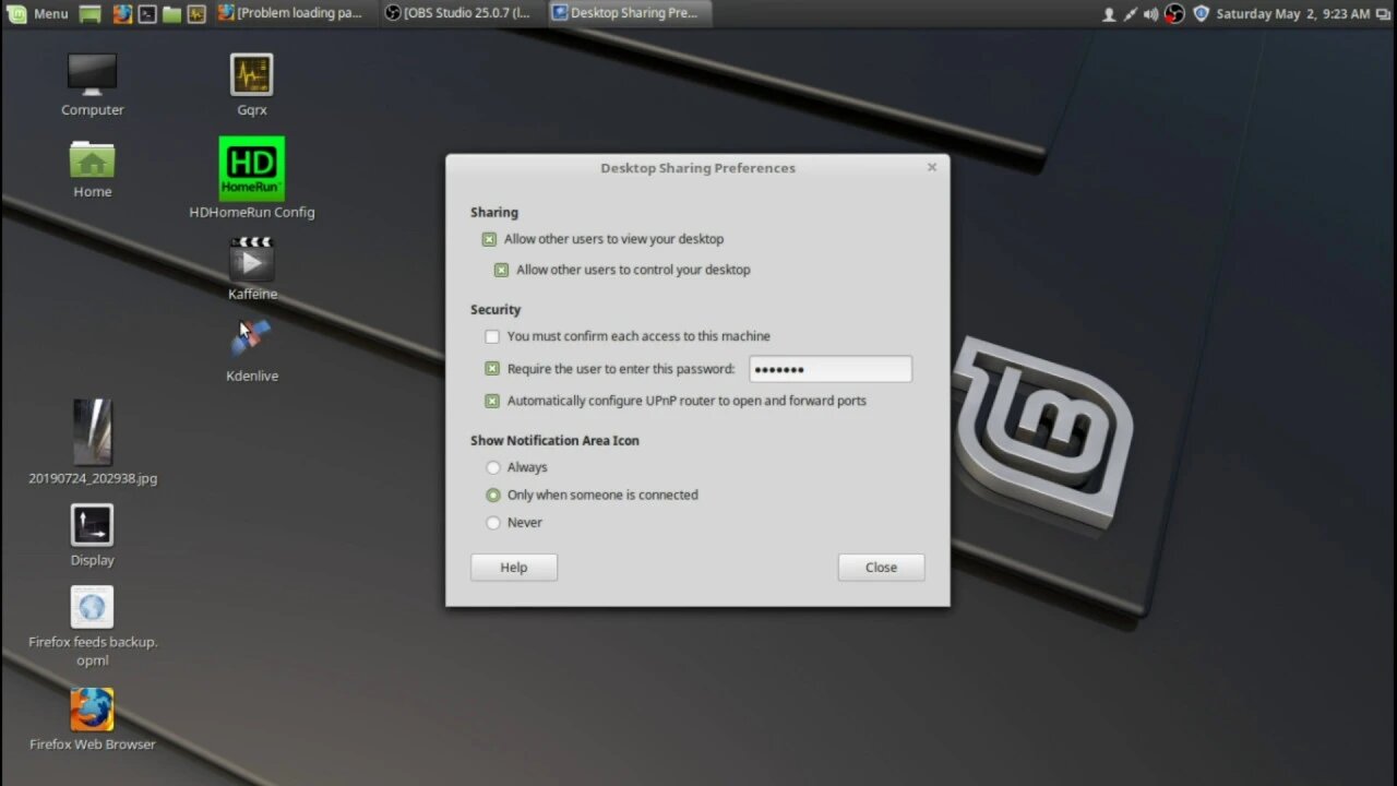Linux Mint 19 + Remote Desktop Viewer Fix - Run Vino Then Connect!