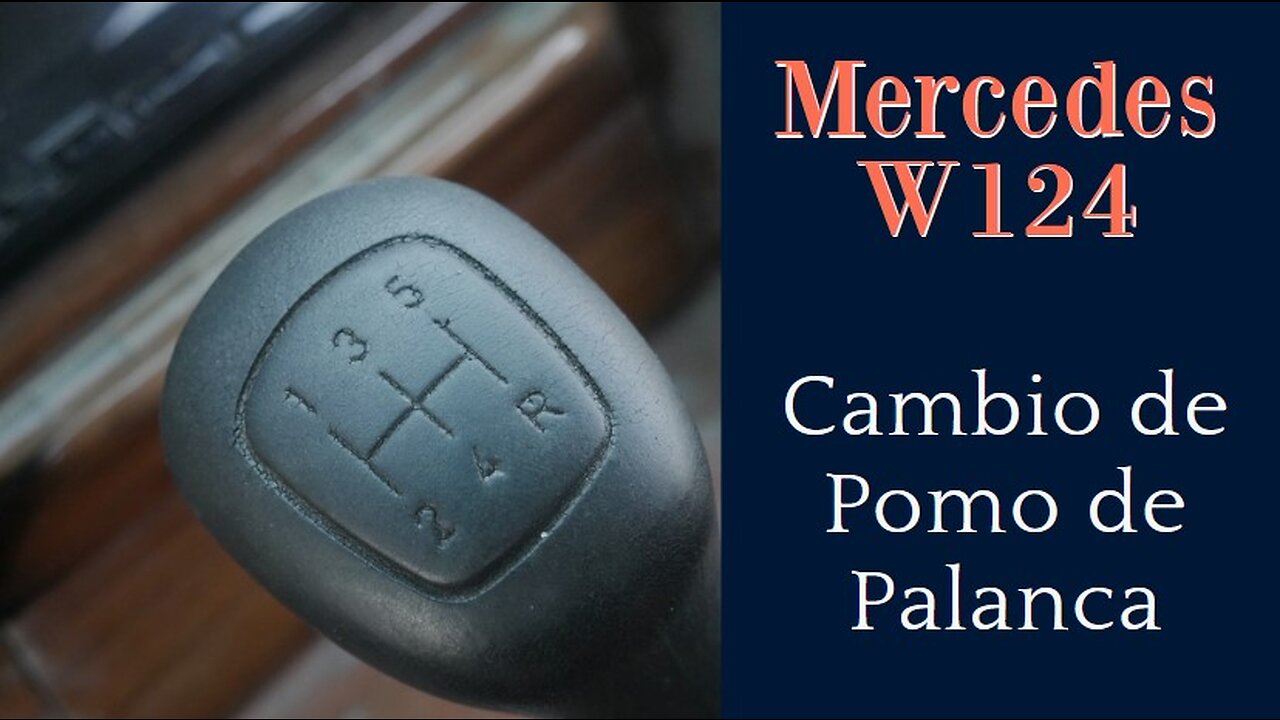 Mercedes Benz W124 - Cómo cambiar el pomo de palanca en coche manual tutorial