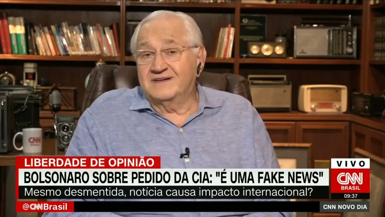 Boris Casoy analisa o suposto pedido da CIA, para Jair Bolsonaro não interferir nas eleições