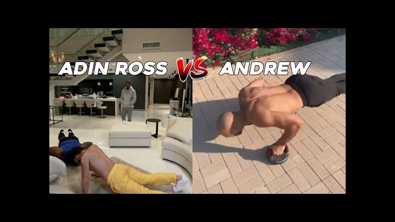 Adin Ross Battles Andrew Tate in Push Up Challenge