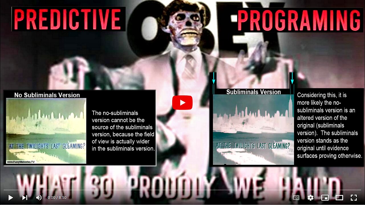 1960s Government Subliminal National Anthem Video — It's THEY LIVE! (Predictive Programming)