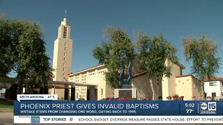 Phoenix priest gives invalid baptisms