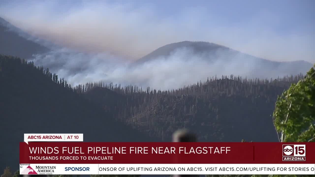 Wildfire near Flagstaff forces thousands to evacuate