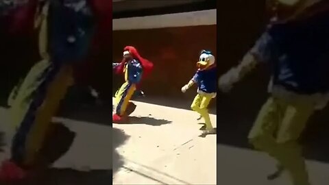 DANÇARINOS SUPER NINJAS DA CARRETA DA ALEGRIA FURACÃO, DANÇANDO FOFÃO, O MÁSKARA, BEN10 E PATATI