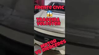 Bizarrice Automotiva Mercedes frente de Civic traseira de Veloster V8