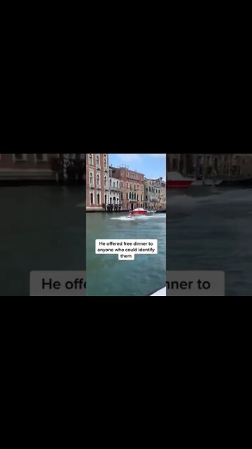 Two people who appeared to be visitors in Venice, Italy, were punished after it was discovered that