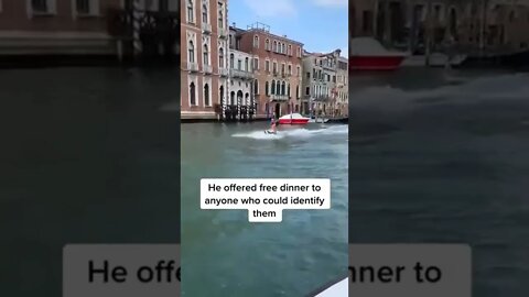 Two people who appeared to be visitors in Venice, Italy, were punished after it was discovered that