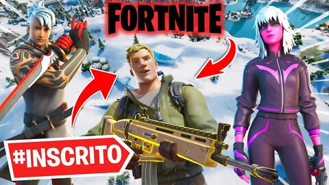 GAMEPLAY DE FORTNITE COM INSCRITO - PARTIDA INSANA !!!