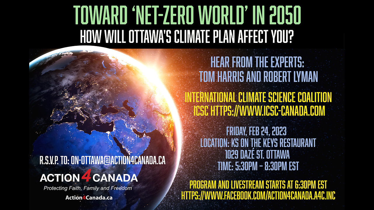 Toward Net Zero World - How Will Ottawa's Climate Plan Affect You?