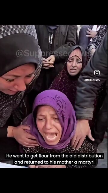 ►🚨▶◾️🇮🇱⚔️🇵🇸 Mother wails for her son killed by IDF in the flour massacre N.Gaza