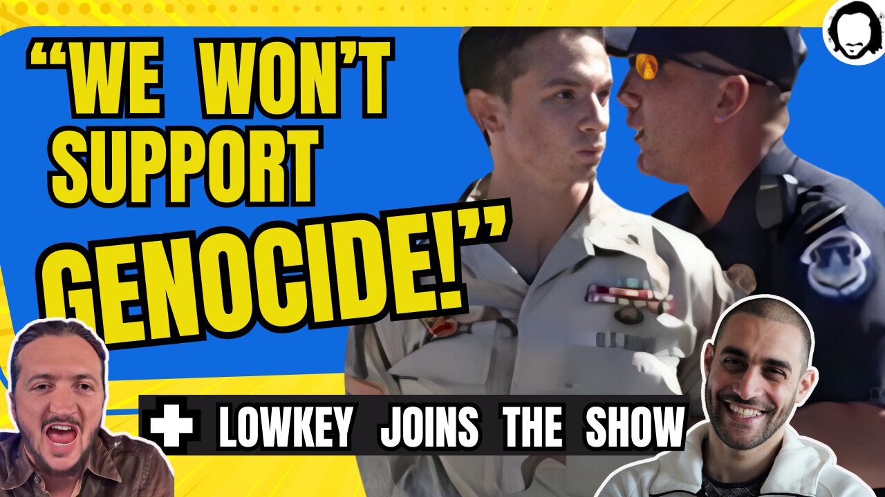 LIVE: US Military Burning Uniforms For Gaza! + Lowkey Joins The Show