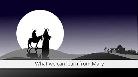 Sunday AM: What we can learn from Mary