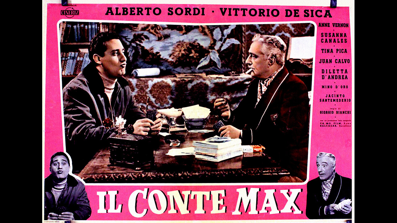 #1957 “IL CONTE MAX” con Alberto SORDI e Vittorio DE SICA =Regia di Giorgio BIANCHI= #L'AMORE VINCE SEMPRE!!😇💖🙏