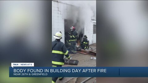 Man found dead in burned building a day after fire