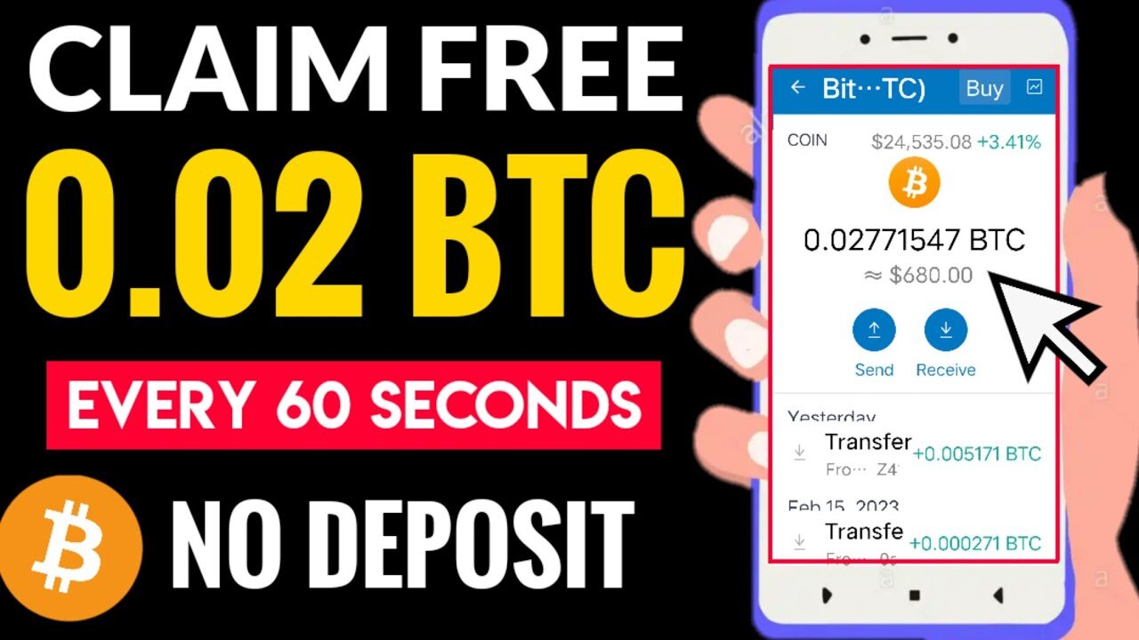 NO DEPOSIT ~ Earn Free BTC Every Seconds! Free Bitcoin Cloud Mining Site no investment