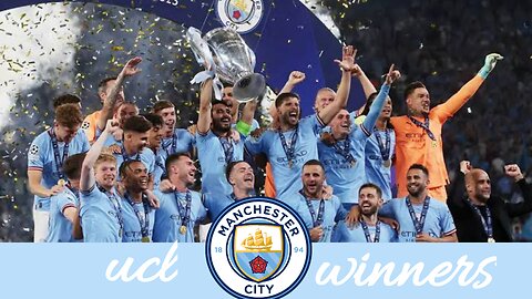 Man city lift champions league for the 1st time