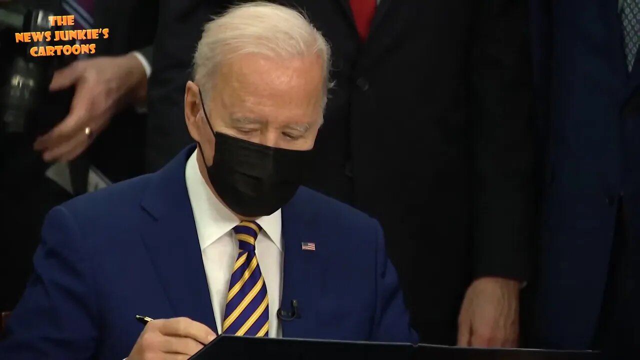 Biden while signing a bill: "I'm not going to read it all, I'll just sign it."