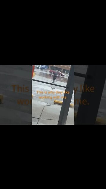 The others were to chicken to play in the flooded parking lot