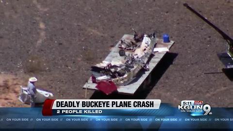 Plane from Buckeye crashed near the Valley killing two on board