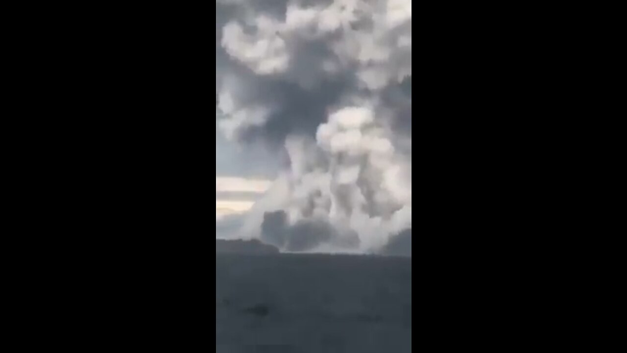 Underwater volcano erupts in Tonga