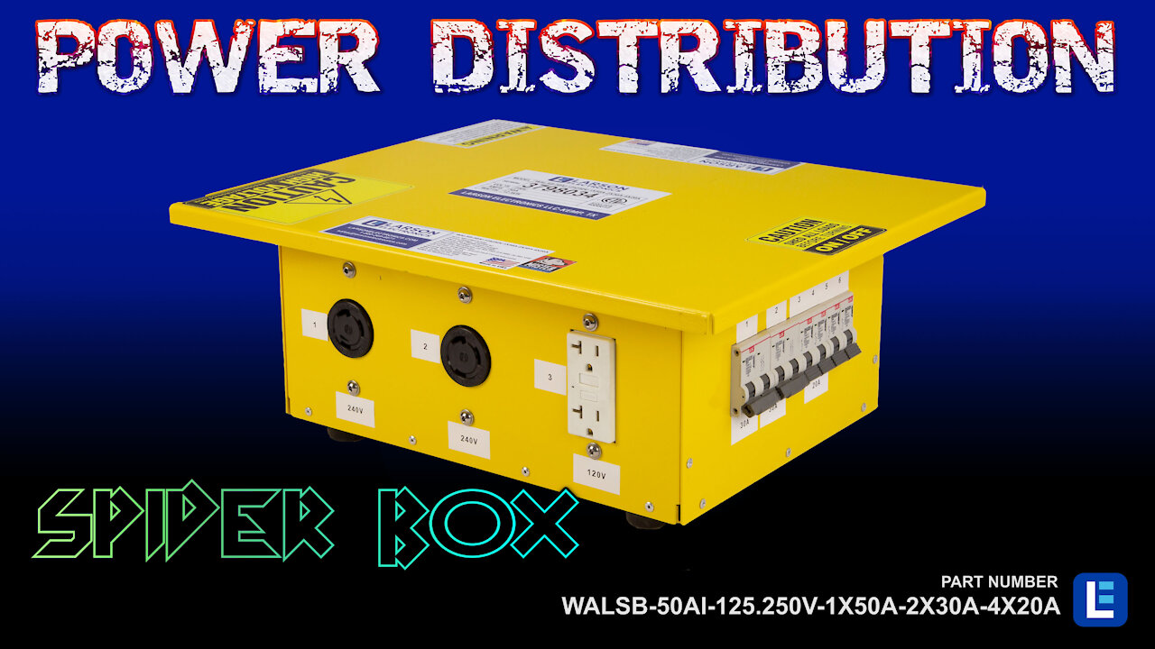 Portable Spider Box - 125/250V Input - Power Distribution for Shows and Events