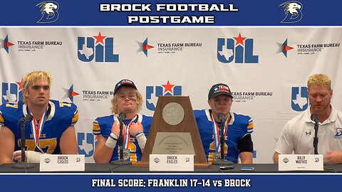 Brock State Championship Press Conference