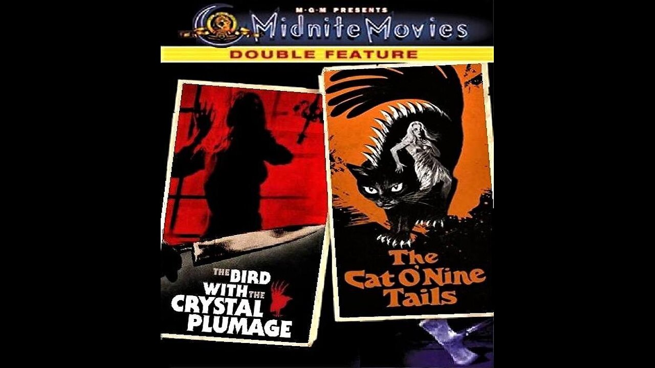 THE BIRD WITH THE CRYSTAL PLUMAGE 1970 & THE CAT O' NINE TAILS 1971 Psycho Killers DOUBLE FEATURE