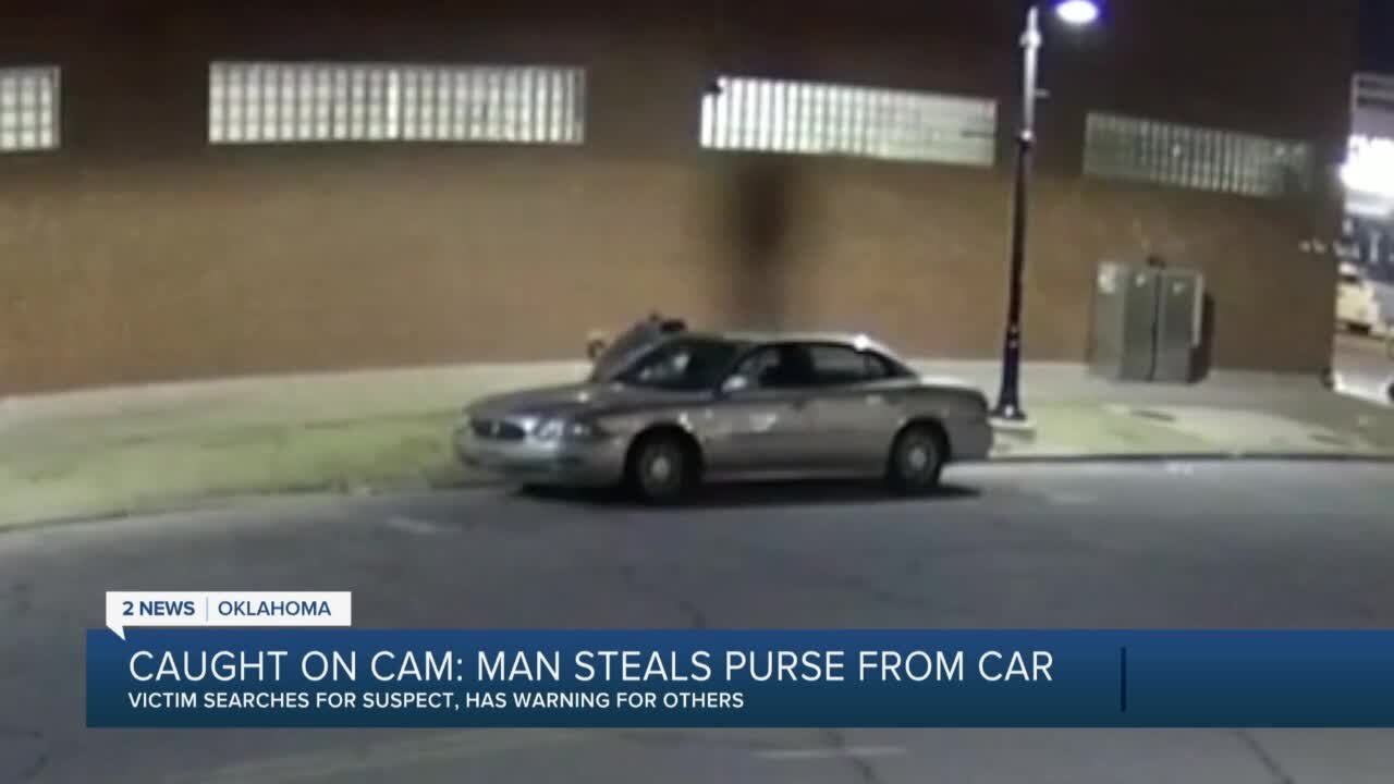 CAUGHT ON CAMERA: MAN STEALS PURSE FROM CAR