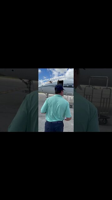 #Trumps plane vs what we flew, #Global6000 #trump #privatejet #luxury