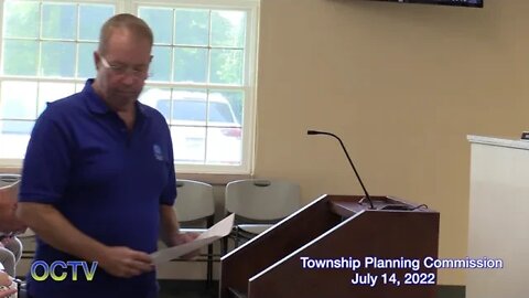 Oxford Township Planning Commission 7-14-22
