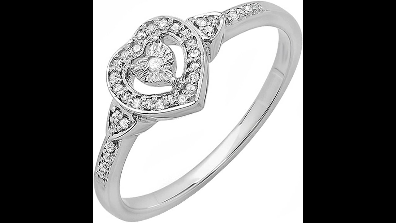 Dazzlingrock Collection 0.15 Carat (ctw) 10k Gold Round Cut Diamond Ladies Criss Cross Engageme...