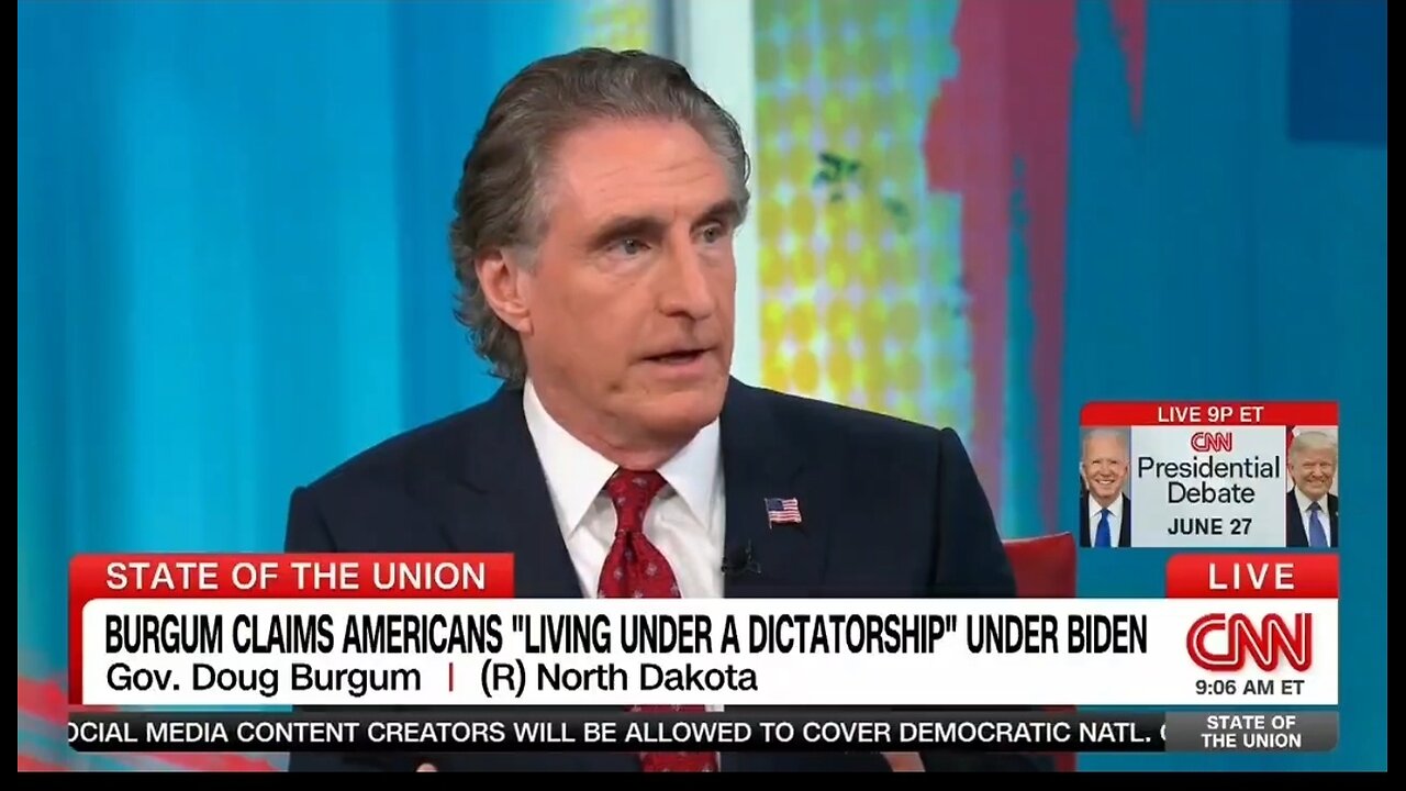 Gov Doug Burgum: Yes, Biden's Acting As A Dictator