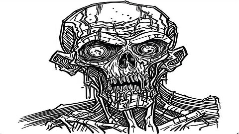 Draw and drawing scary and scary faces #3