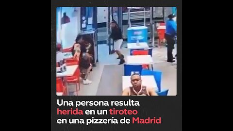 Madrid: disparan a un joven en una pizzería