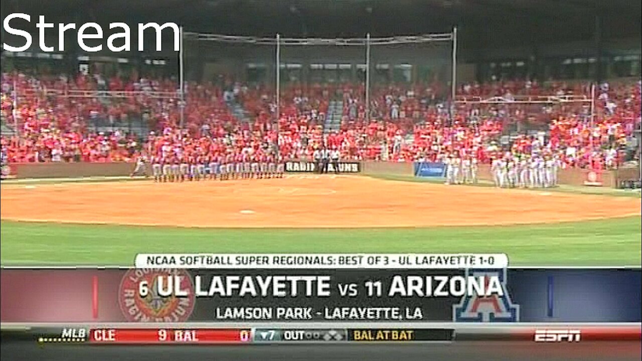 2014 Softball - Lafayette (LA) Super Regional - Game 2 (Stream)