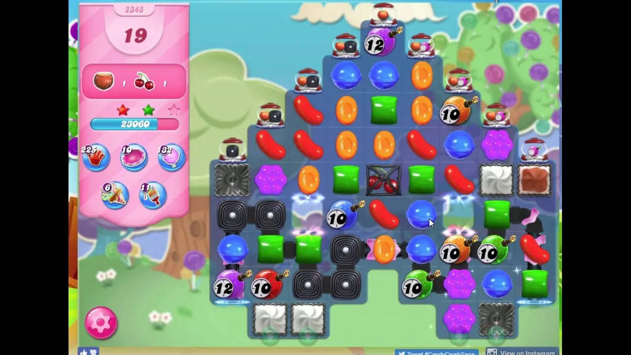 Candy Crush Level 2348 Audio Talkthrough, 3 Stars 0 Boosters