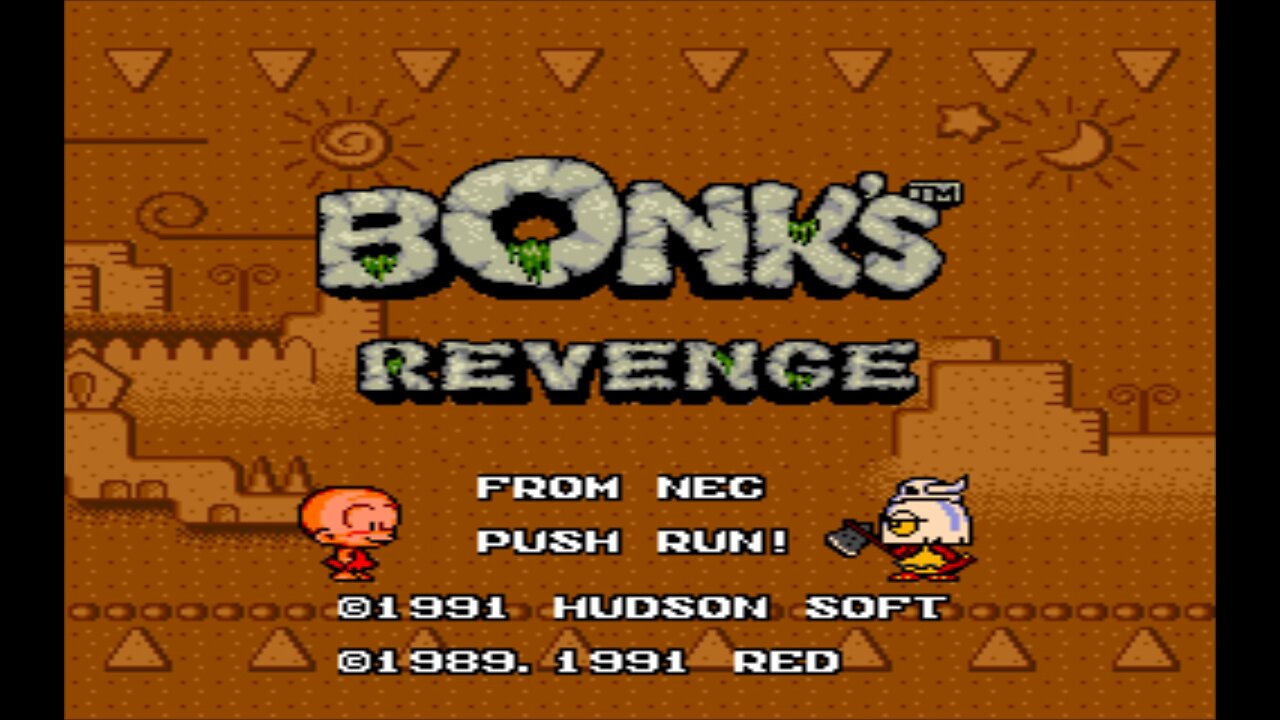 Bonk's Revenge - (TG-16) 1/2 - Beat 'em and Cheat 'em!