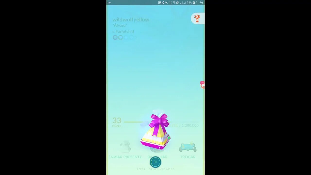 Veja a minha live de Pokémon GO!!