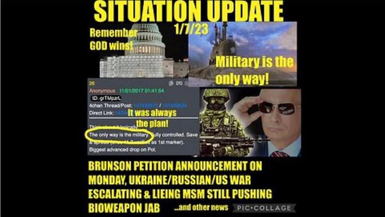 SITUATION UPDATE: BRUNSON PETITION ANNOUNCEMENT ON SCOTUS CASE MONDAY! UKRAINE/RUSSIAN/US WAR ...