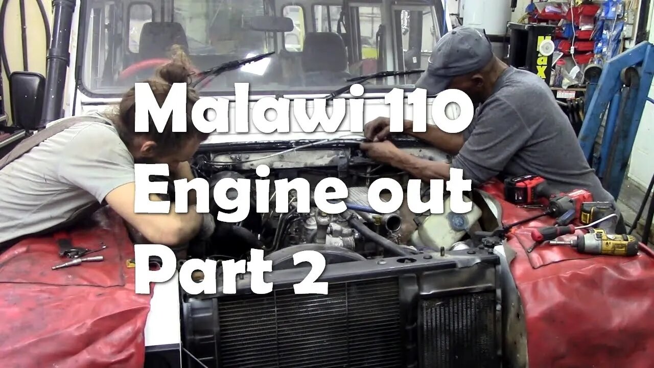 Malawi 110 Strip down part 2 real time engine bay - with a frustrating fan!