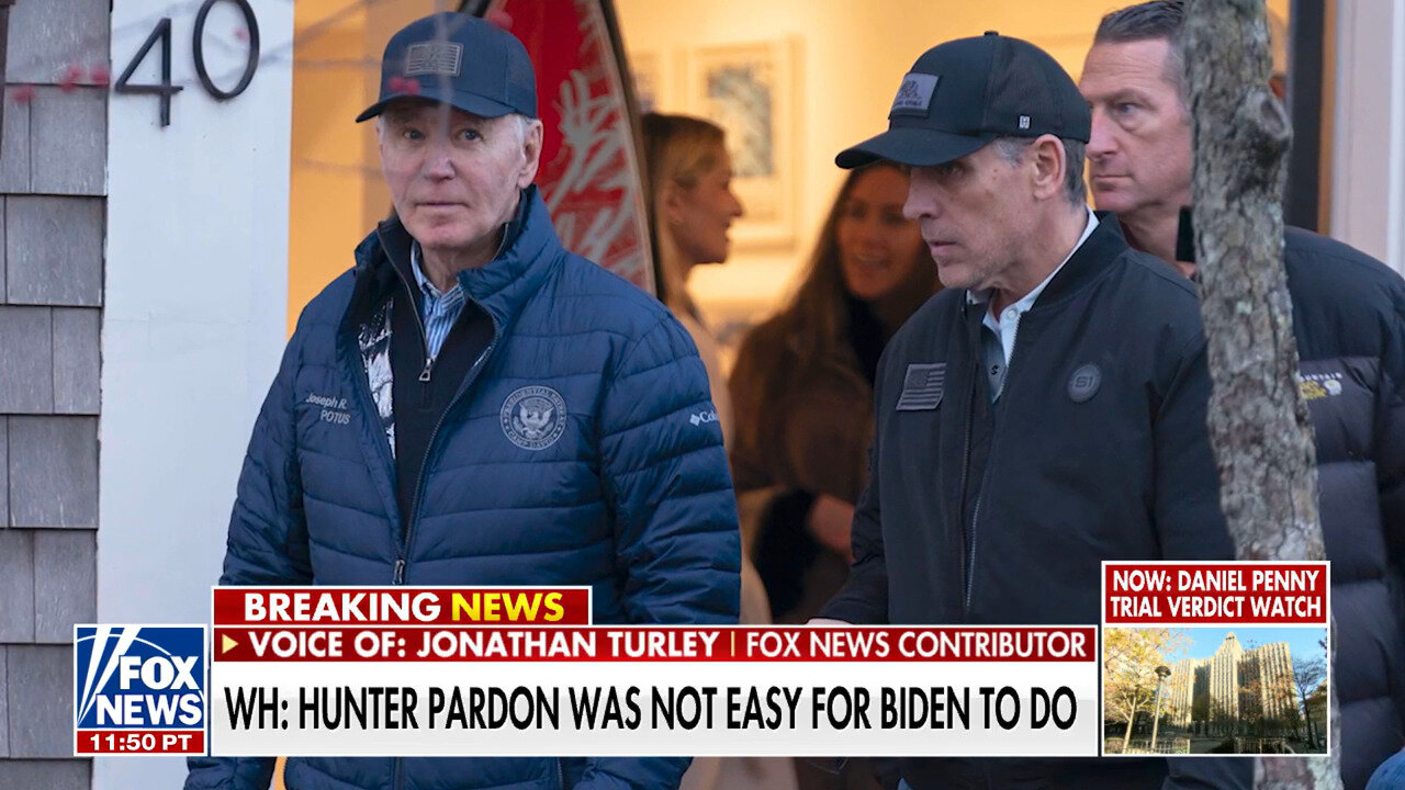 Jonathan Turley Scorches White House's Explanation For Biden's Pardon Of Hunter As 'Pathetic'