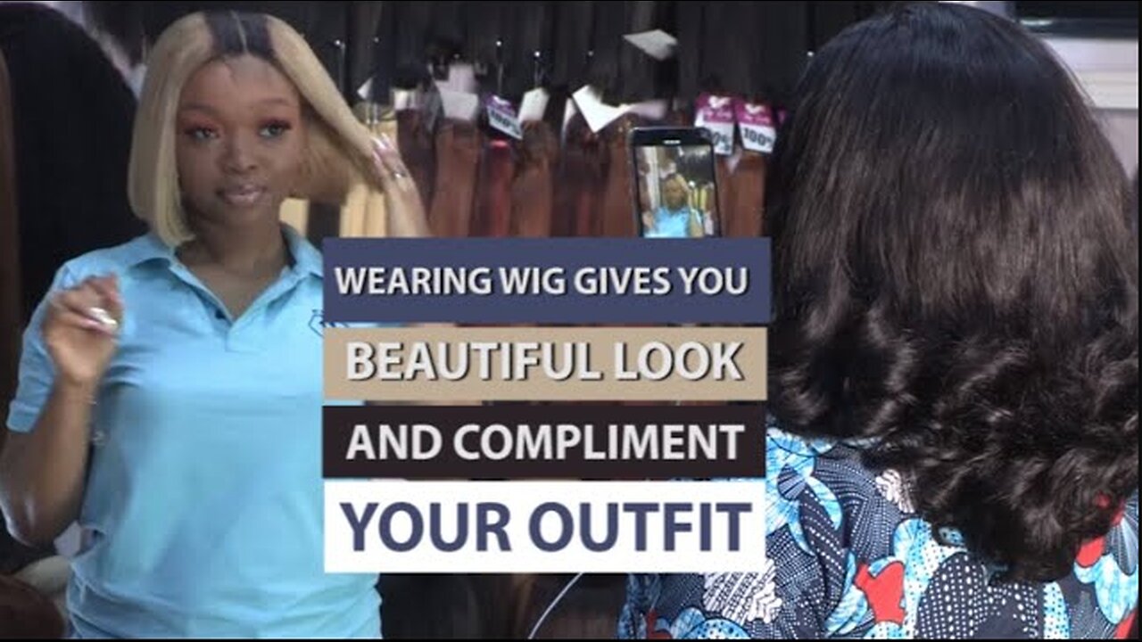 WEARING WIG GIVES YOU BEAUTIFUL LOOK AND COMPLIMENT YOUR OUTFIT