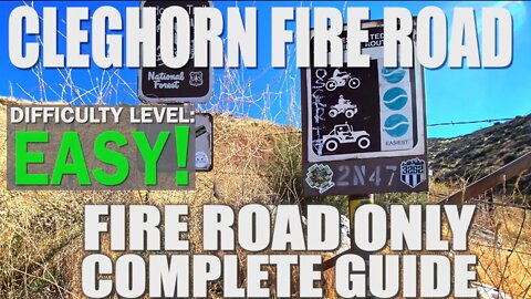 Cleghorn Fire Road Trail - FULL REVIEW - (Fire-road only, no off-shoots)