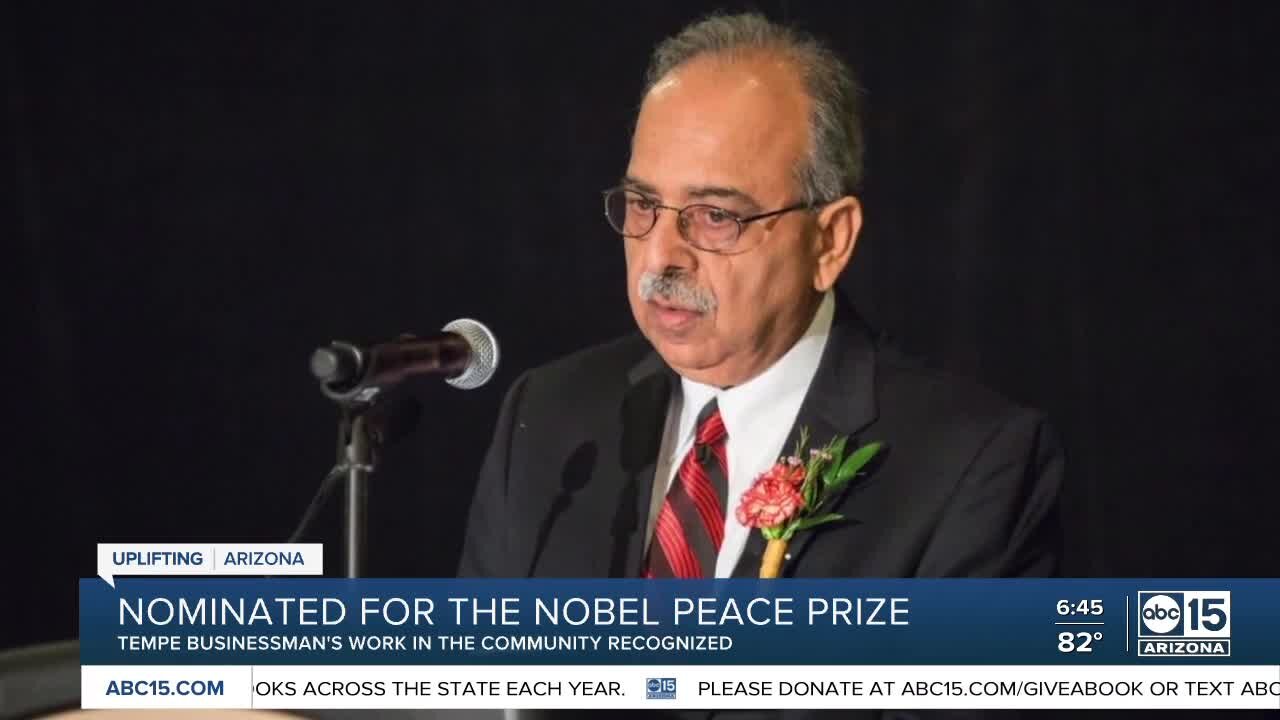 Tempe businessman nominated for Nobel Peace Prize