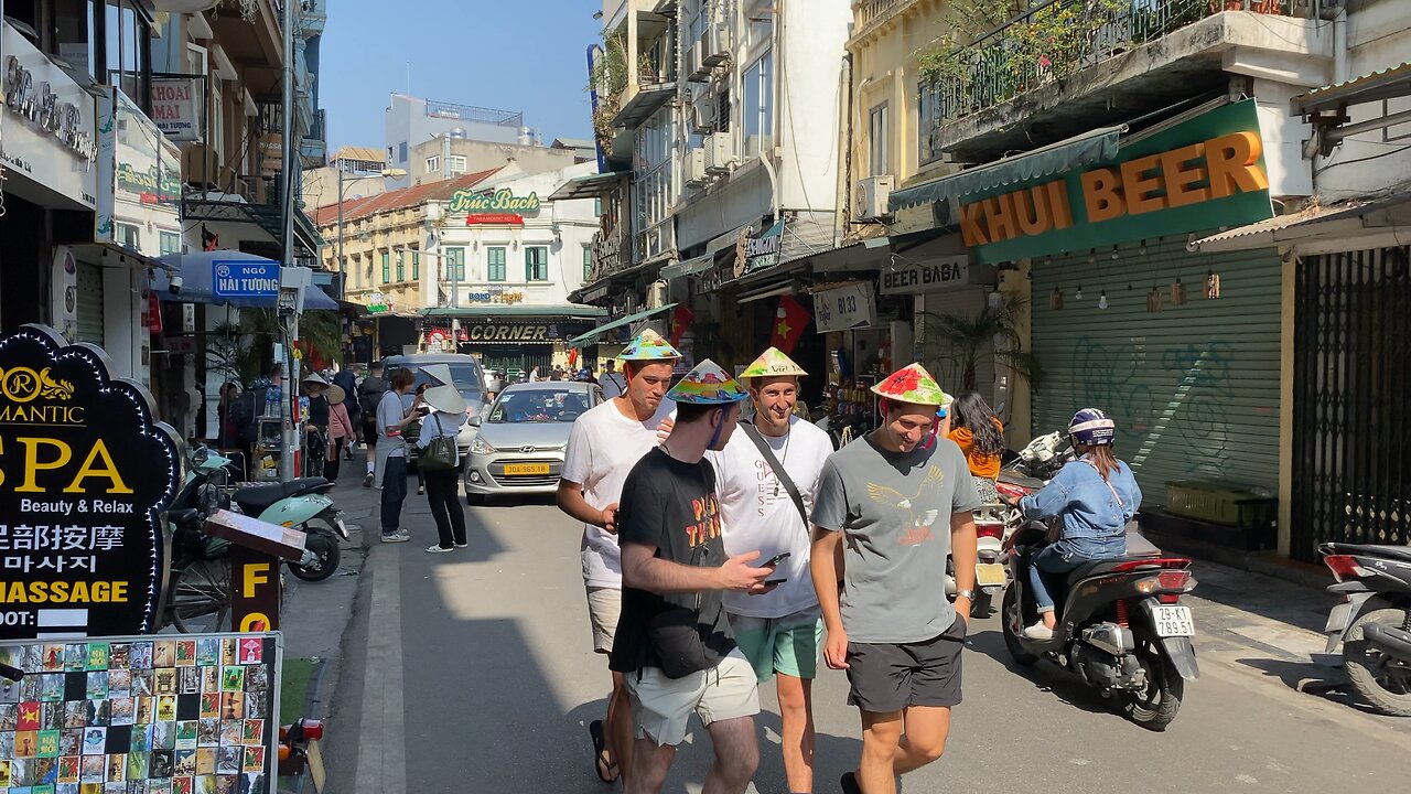 Tourists Enjoying Vietnam