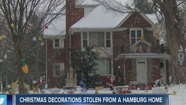 Decorations stolen from a Hamburg home