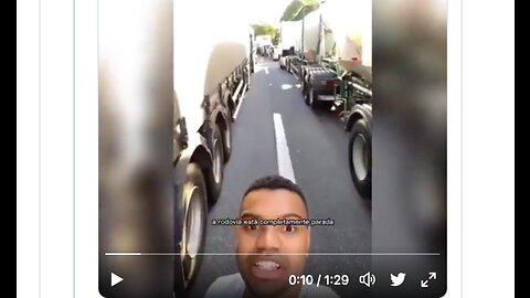 Brazilian Truckers Protest - October 31, 2022