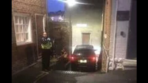 'Idiot' driver parks car in front of house doorway leaving police stumped