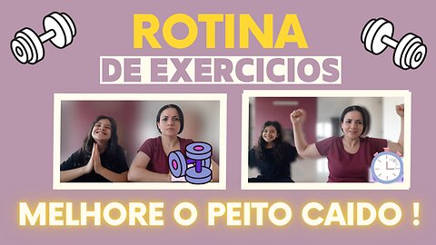 Rotina de exercicios para melhorar o peito caido