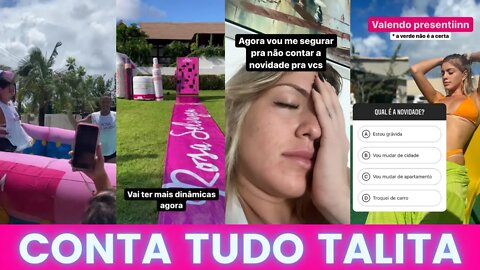 TALITA TEM UMA NOVIDADE PRA CONTAR E DEVE SER ALGO SURPREENDENTE